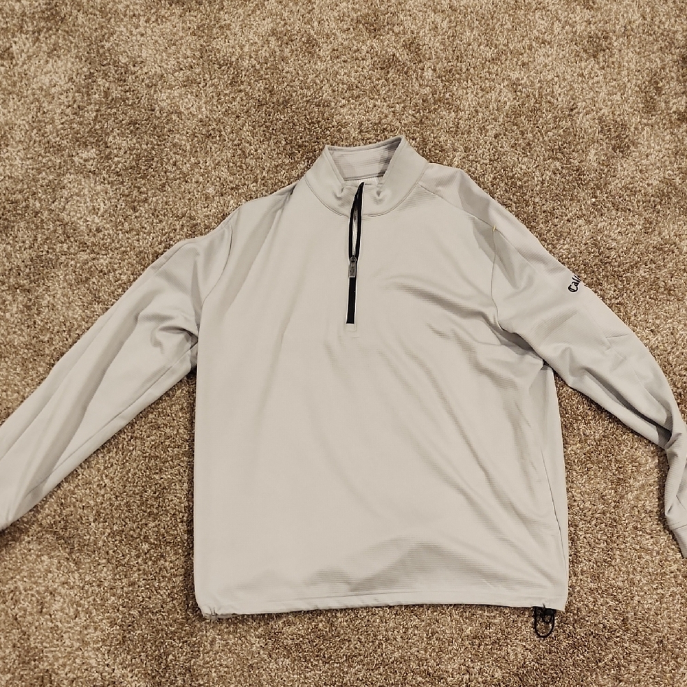 Callaway Men's Light Gray Pullover Jacket